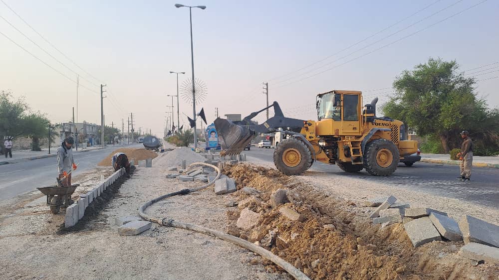 عملیات اجرایی اصلاح هندسی واقع در بلوار کشاورز در ۳ نقطه استارت خورد