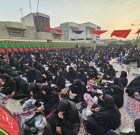 شکوه تاسوعای حسینی در بندر دیر؛ زمزمه «لبیک یا عباس» در حسینیه باب‌الحوائج+تصاویر