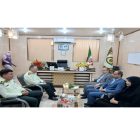 دیدار فرماندار دیّر با فرماندهان انتظامی و مرزبانی به مناسبت هفته نیروی انتظامی