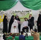برگزاری مراسم ازدواج زوج جوان در اجتماع مردمی بندر دیر برگزاری مراسم ازدواج زوج جوان در اجتماع مردمی بندر دیر